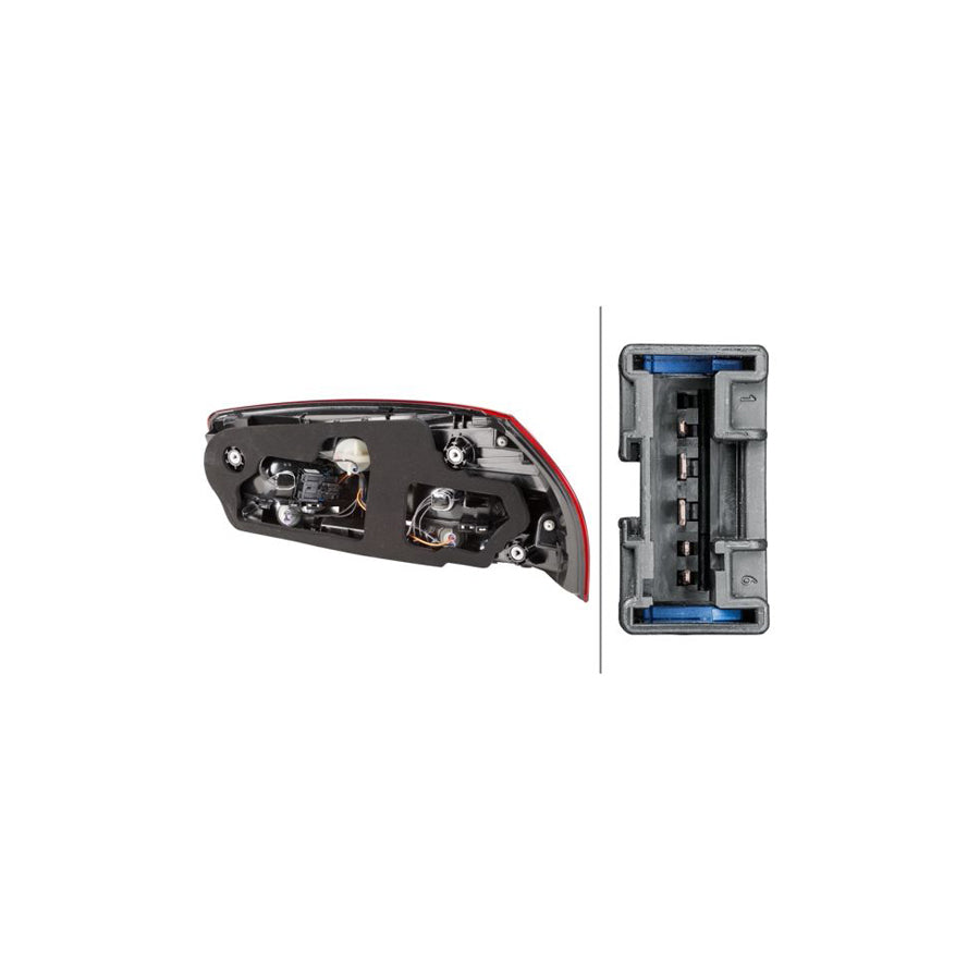 Hella 2SK 011 054-091 Rear Light For Citroen C4