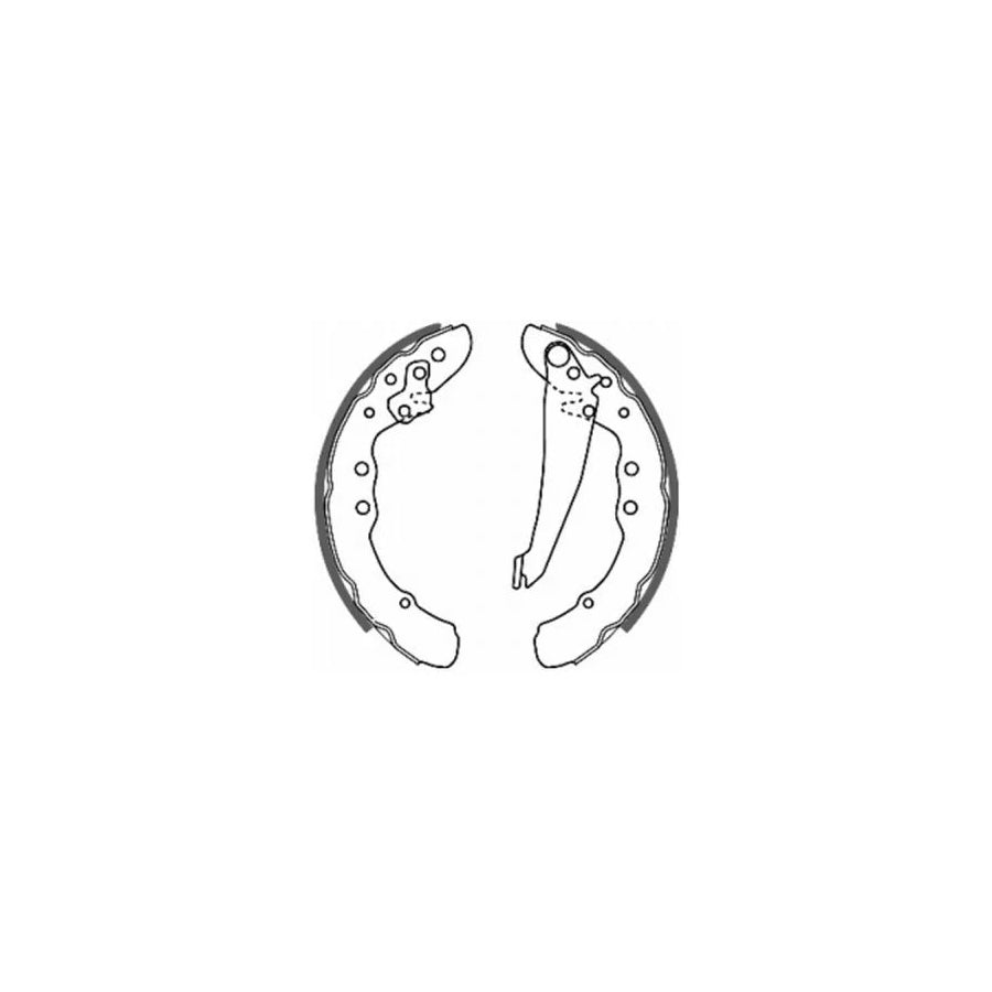 ABE C0W010ABE Brake Shoe Set