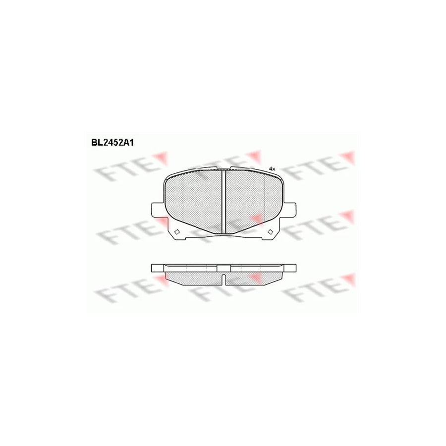 FTE Bl2452A1 Brake Pad Set for Toyota Previa / Estima II (Xr30)