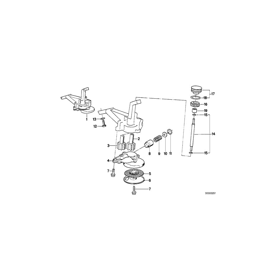 Genuine BMW 11411271128 E34 E28 E30 Oil Pump Housing (Inc. 524d, 324d & 324td) | ML Performance US Car Parts