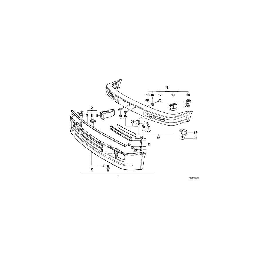 Genuine BMW 51112239708 E30 Cover M TECHNIC (Inc. 316i, 320is & 318i) | ML Performance UK Car Parts