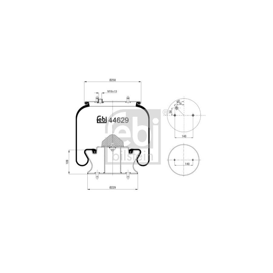 Febi Bilstein 44629 Boot, Air Suspension