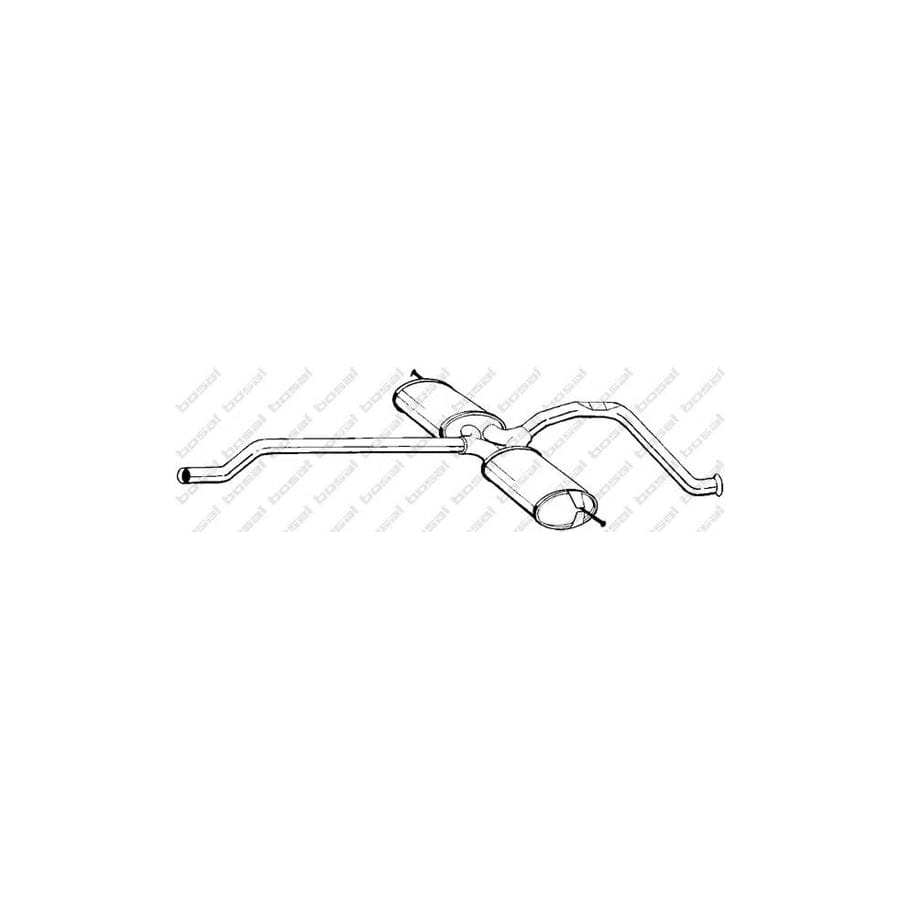Bosal 285-005 Middle Silencer for Audi 80