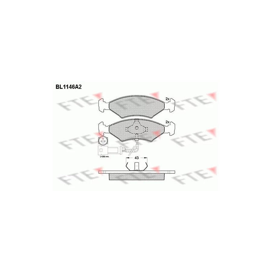 FTE 9010041 Brake Pad Set