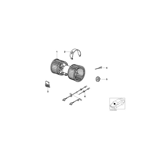 Genuine BMW 64118385270 E52 Wiring For Air Conditioner (Inc. ALPINA V8 & Z8) | ML Performance US Car Parts