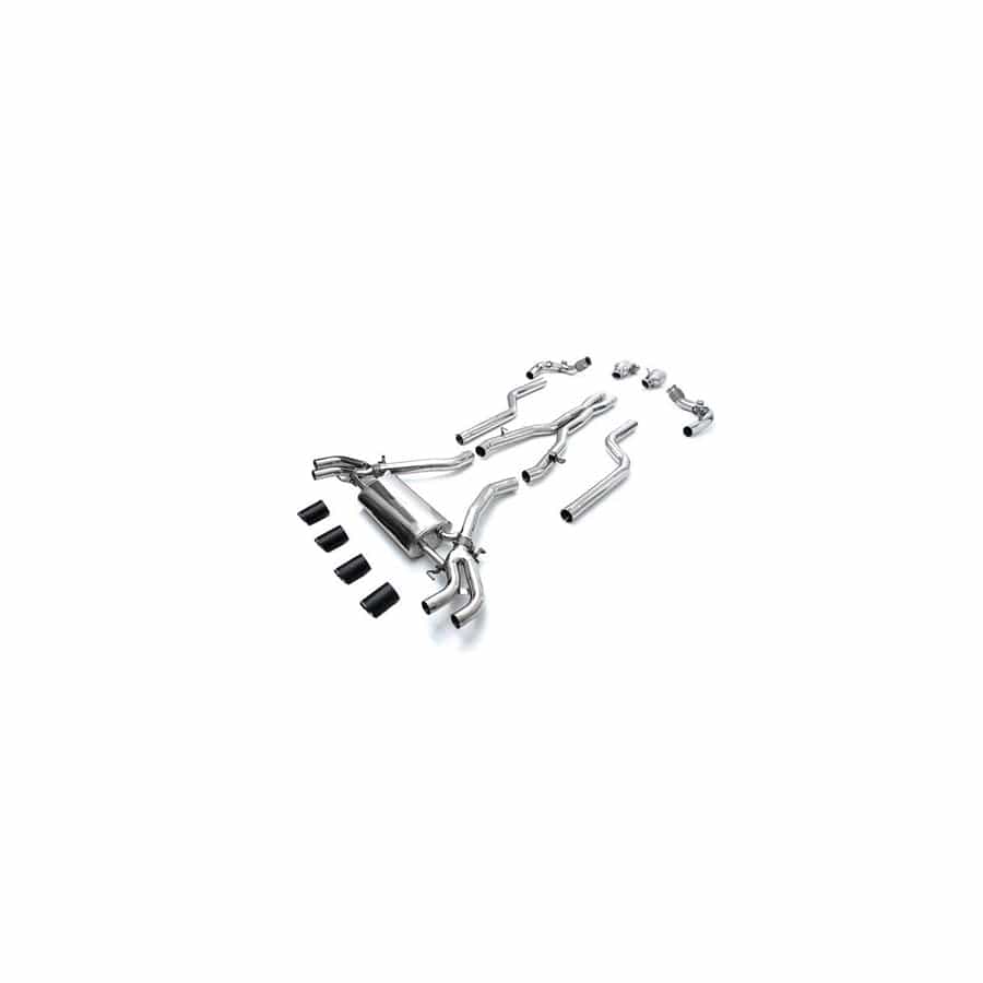 Armytrix BMF96-QC38 Valvetronic Exhaust System BMW X5 M F95 | X6 M F96 2020+ with Quad Carbon Fiber 4"