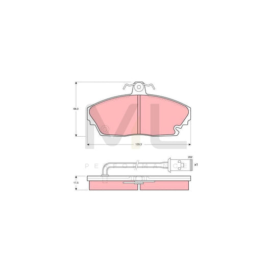 TRW Gdb479 Brake Pad Set Incl. Wear Warning Contact, With Brake Caliper Screws, With Accessories | ML Performance Car Parts