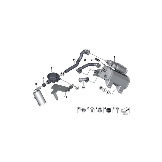 Genuine BMW 16137318340 F25 F26 Vent Pipe (Inc. X3, X4 35iX) | ML Performance US Car Parts