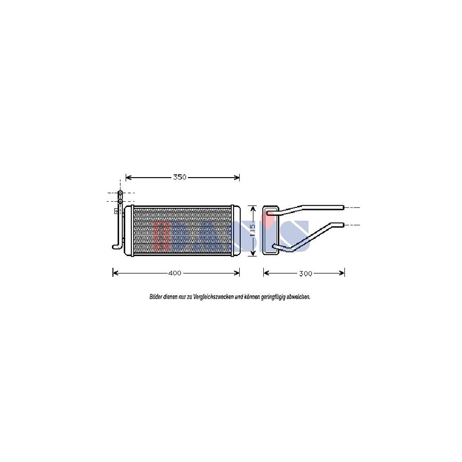 AKS Dasis 379004N Heater Matrix for Jaguar Xj Saloon