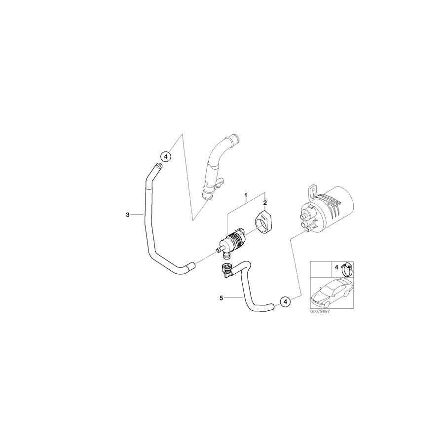 Genuine BMW 13907833397 E85 E86 Fuel Tank Breather Line (Inc.  & Z4 M3.2) | ML Performance US Car Parts