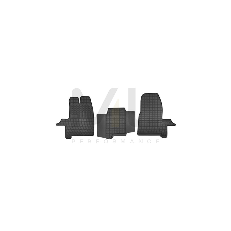 FROGUM Tailored D00312 Floor mat set Elastomer, Front, Quantity: 3, Black, (LHD)