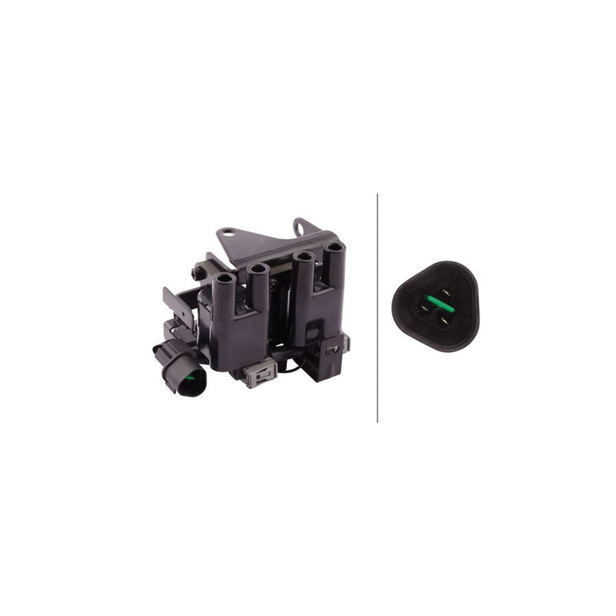 Hella 5DA 358 057-941 Ignition Coil For Kia Picanto I (SA)