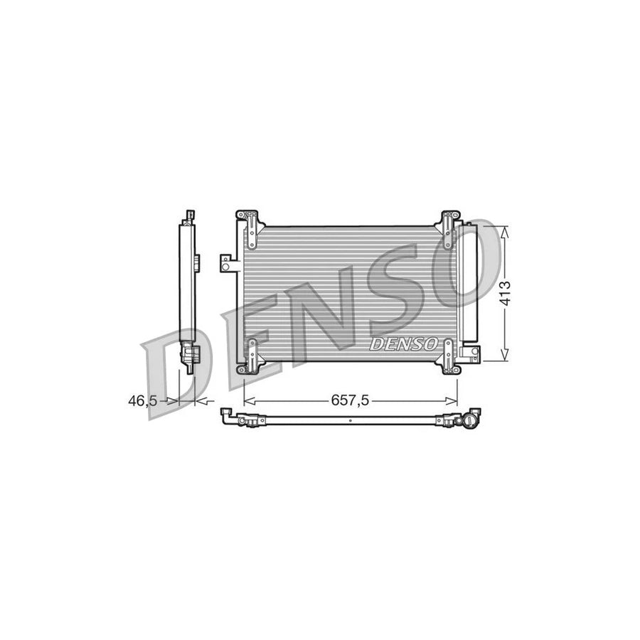 DENSO DCN09084 Air Conditioning Condenser for Fiat Multipla (186)