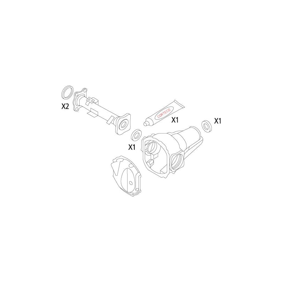 Corteco 19536138 Gasket Set, Differential