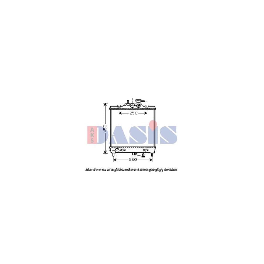 AKS Dasis 510079N Engine Radiator for KIA Picanto I (Sa)