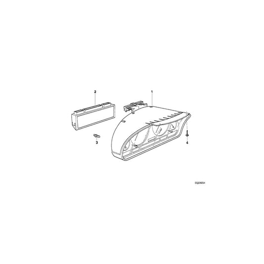 Genuine BMW 62119155823 E39 At-Instrument Cluster, Uncoded MPH (Inc. 540i & 540iP) | ML Performance US Car Parts
