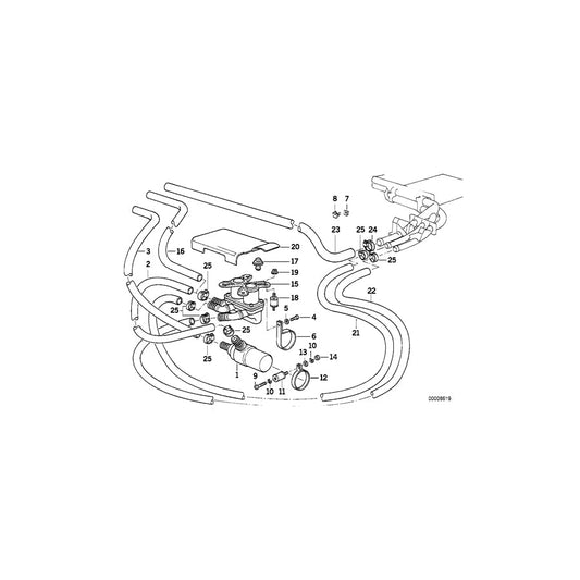 Genuine BMW 64111388994 E34 Muffler Clamp (Inc. M5 3.8, M5 & M5 3.6) | ML Performance US Car Parts
