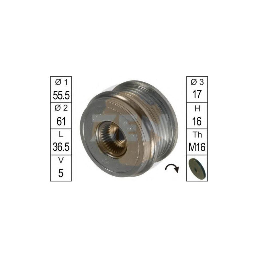Era 219018 Alternator Freewheel Clutch For Audi A6