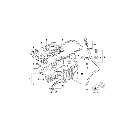 Genuine BMW 11437785143 E39 E38 Dipstick (Inc. 520d & 730d) | ML Performance US Car Parts
