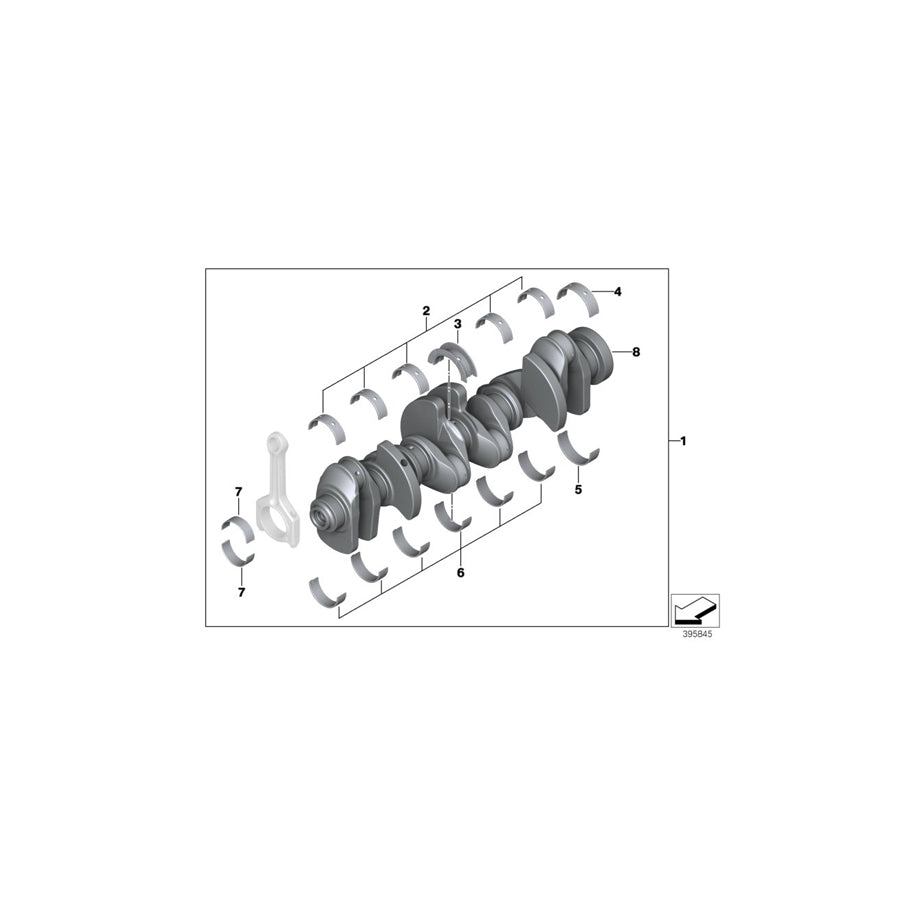 Genuine BMW 11218639009 F15 F16 Crankshaft Without Bearing Shells (Inc. X5 35i, X6 35i & X6 35iX) | ML Performance US Car Parts