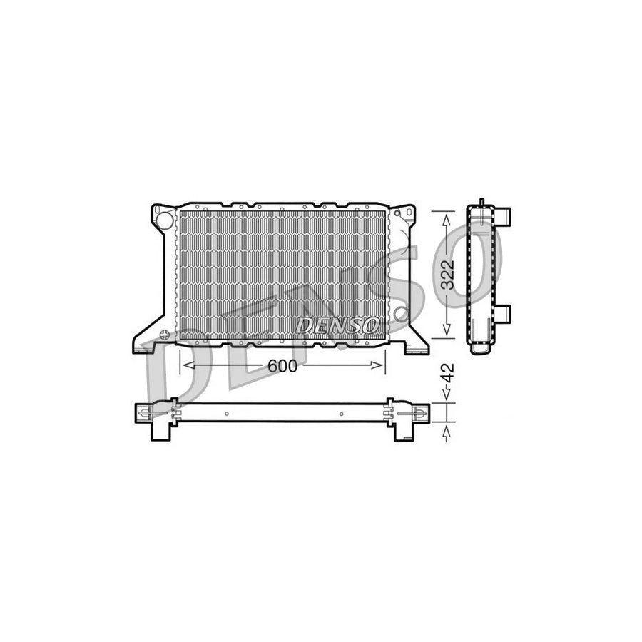 DENSO DRM10098 Engine Radiator for Ford Transit