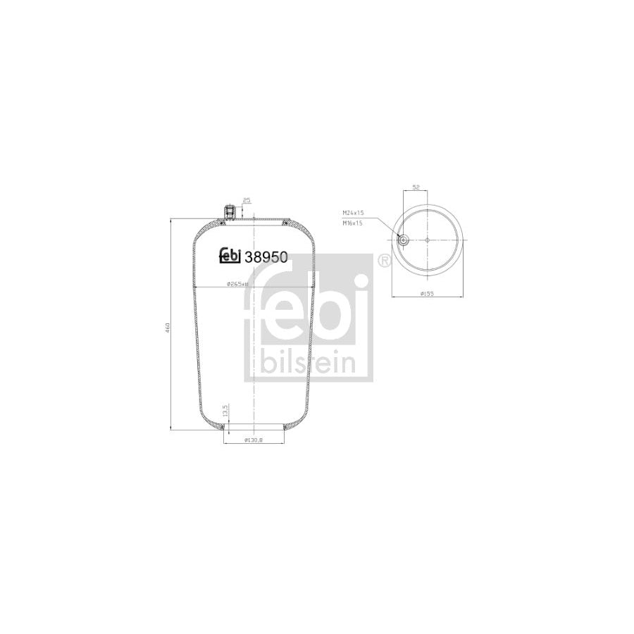Febi Bilstein 38950 Boot, Air Suspension