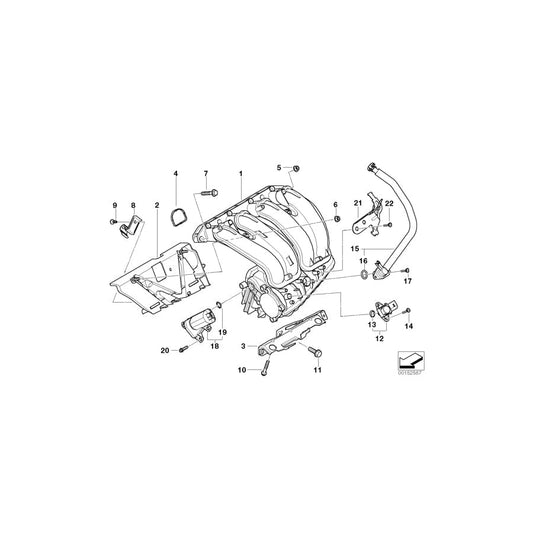 Genuine BMW 11617503521 E82 E93 E91 Holder (Inc. Z4 2.0i, 316Ci & 120i) | ML Performance UK Car Parts