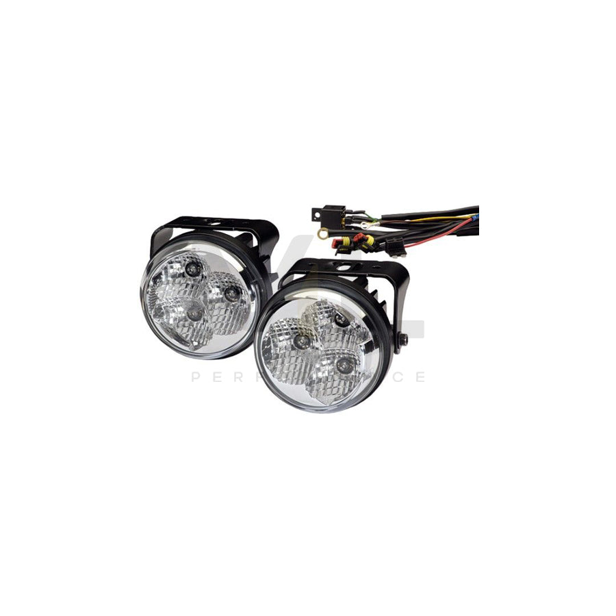 HELLA 2PT 009 599-801 Daytime running lights kit 12, 24V, Left, Right, LED
