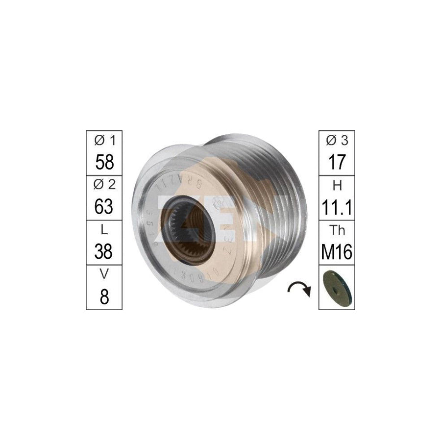 Era ZN5519 Alternator Freewheel Clutch