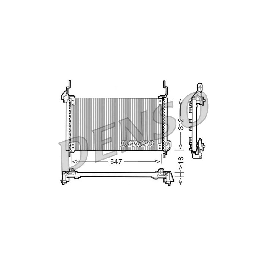 DENSO DCN09015 Air Conditioning Condenser