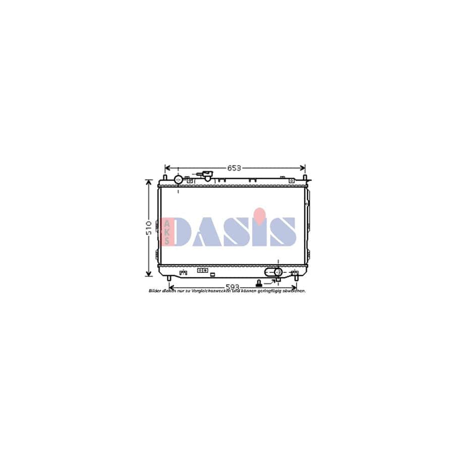 AKS Dasis 510082N Engine Radiator for KIA Carens II (Fj)
