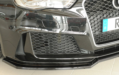 Rieger 00088230 Audi 8V RS3 Front Splitter 4 | ML Performance UK Car Parts