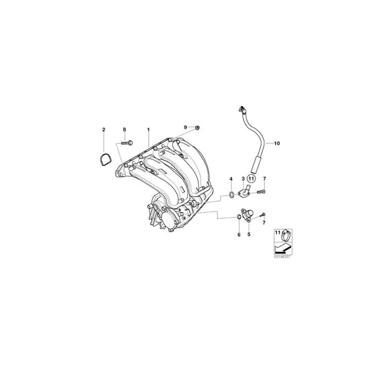 Genuine BMW 11617503518 E46 Intake Manifold (Inc. 316ti, 316Ci & 316i) | ML Performance UK Car Parts