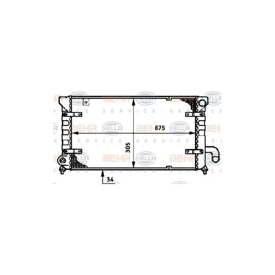 Hella 8MK 376 720-451 Engine Radiator