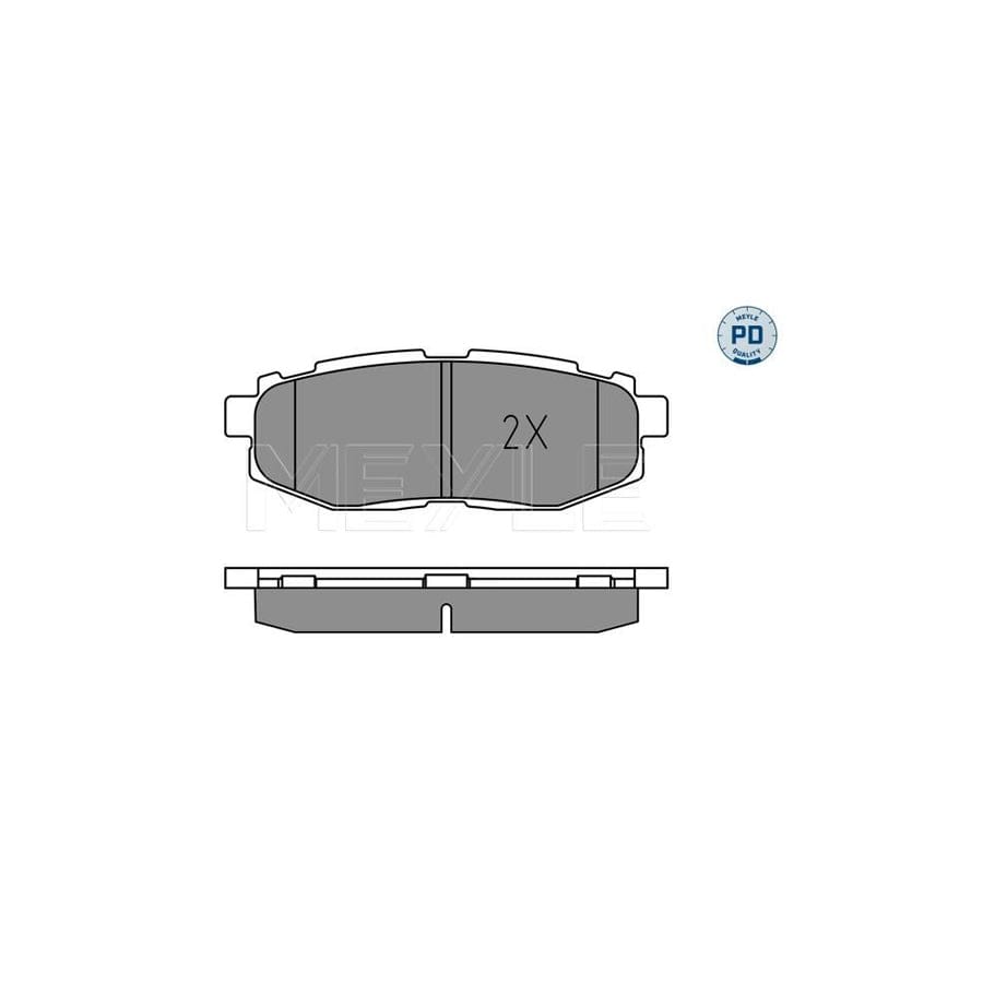 Meyle 025 248 5416/Pd Brake Pad Set