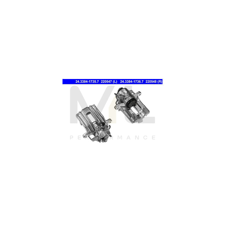 ATE 24.3384-1735.7 Brake Caliper without holder