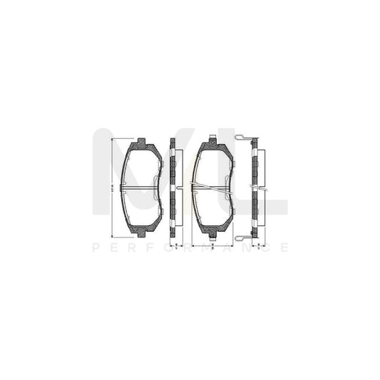 Bosch 0986Tb2428 Brake Pad Set Excl. Wear Warning Contact, With Accessories  | ML Performance Car Parts