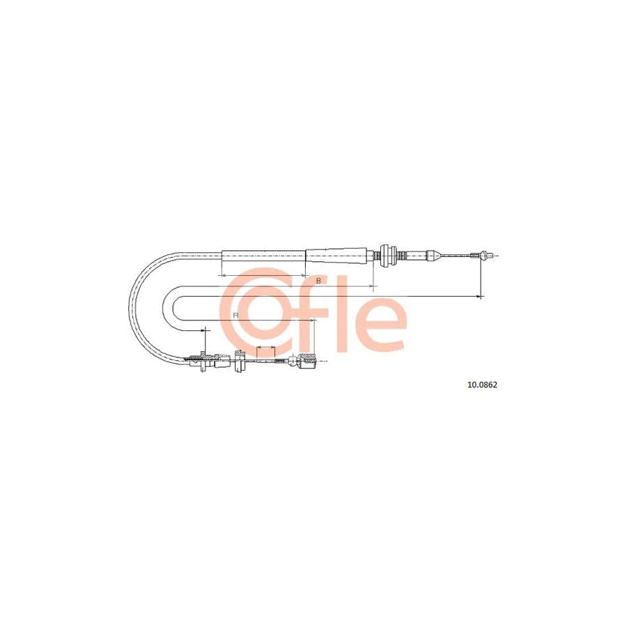 COFLE 10.0862 Throttle Cable