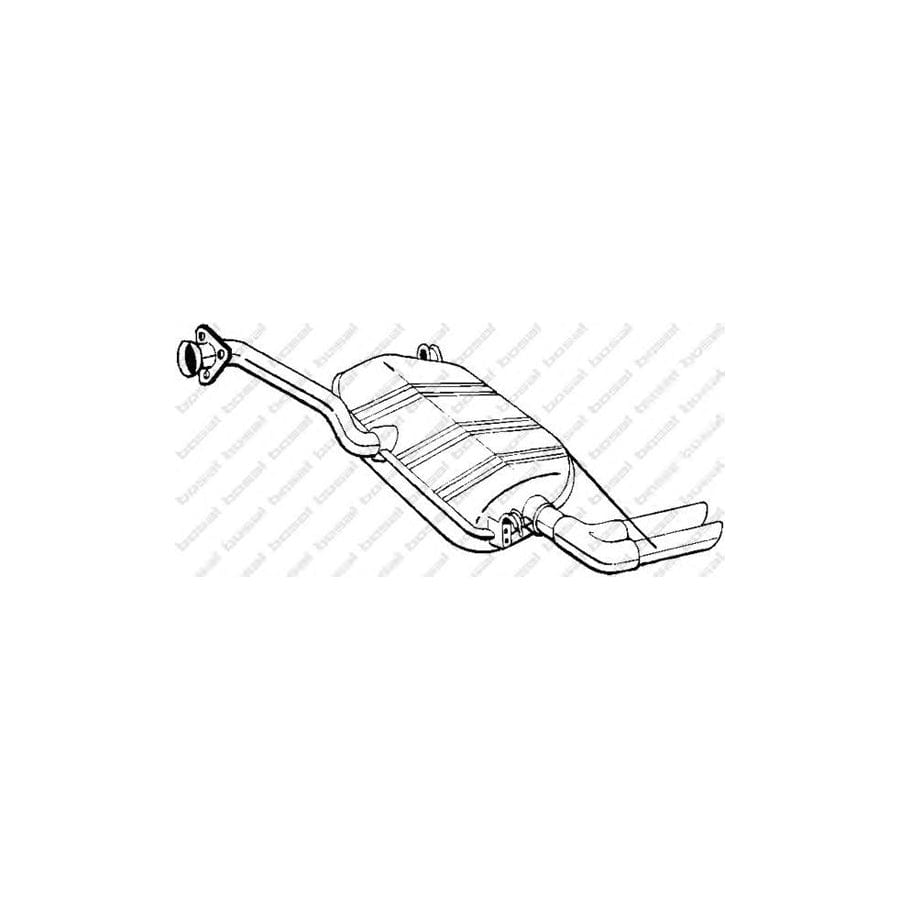 Bosal 105-145 Rear Silencer for Audi 90 B3 (89, 89Q, 8A)