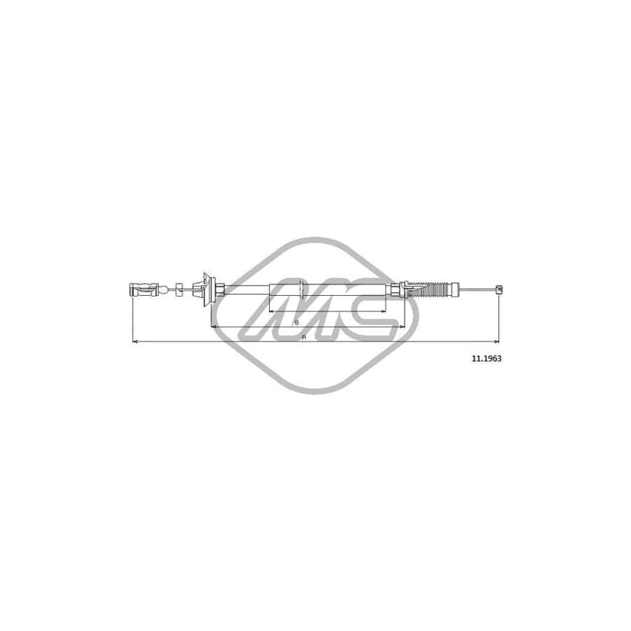 Metalcaucho 80899 Throttle Cable