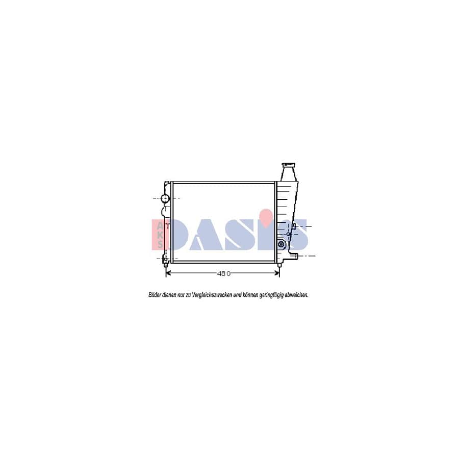 AKS Dasis 060080N Engine Radiator for Citroen Bx