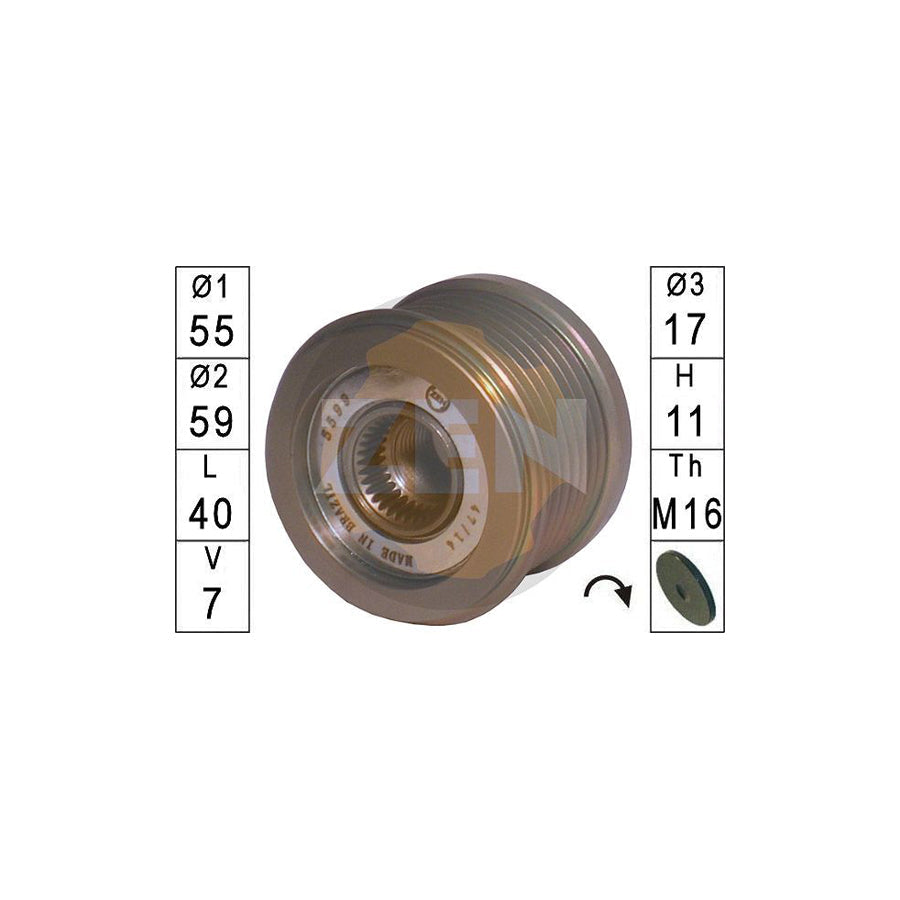 Era ZN5599 Alternator Freewheel Clutch