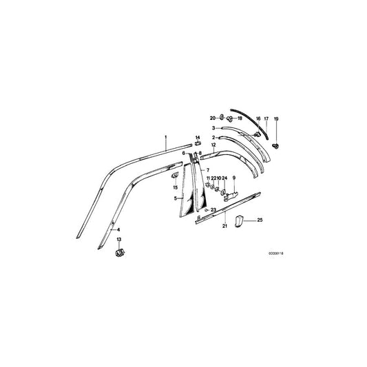 Genuine BMW 51321874017 E30 E28 Clamp (Inc. M3, 535i & 318is) | ML Performance UK Car Parts