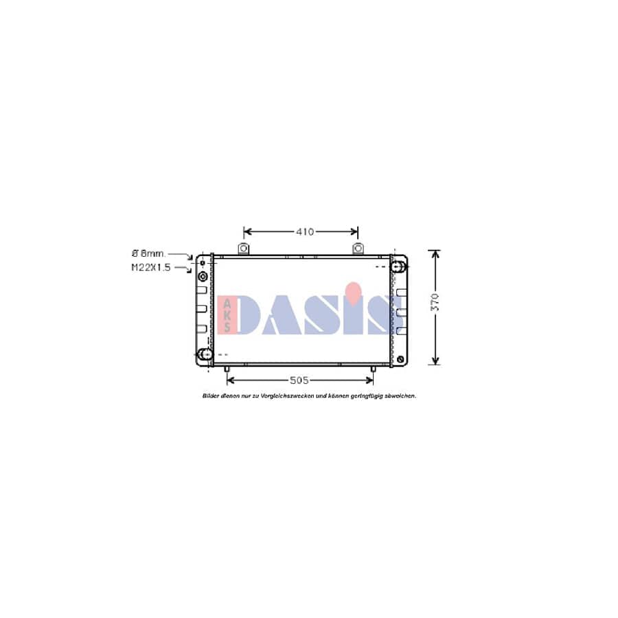 AKS Dasis 190040N Engine Radiator for Saab 900