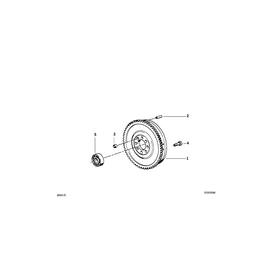 Genuine BMW 11221417557 Twin Mass Flywheel S50B30+B32 GR.N (Inc. E36 M3 Gr.N) | ML Performance US Car Parts