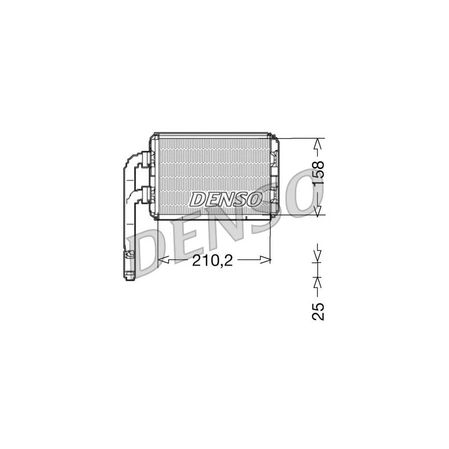 DENSO DRR23016 Heater Matrix for Renault Twingo