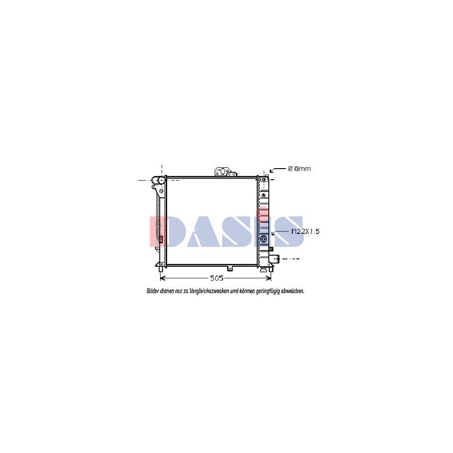 AKS Dasis 190070N Engine Radiator for Saab 9000