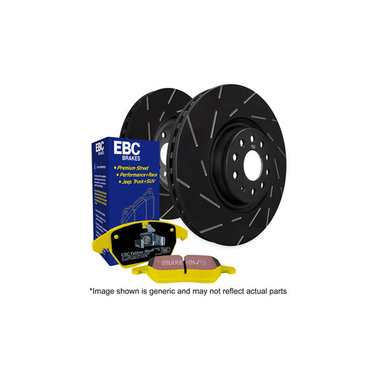 EBC PD08KR143 Chrysler Citroen Mitsubishi Peugeot Yellowstuff Rear Brake Pad & USR Disc Kit - Akebono Caliper 1 | ML Performance US Car Parts