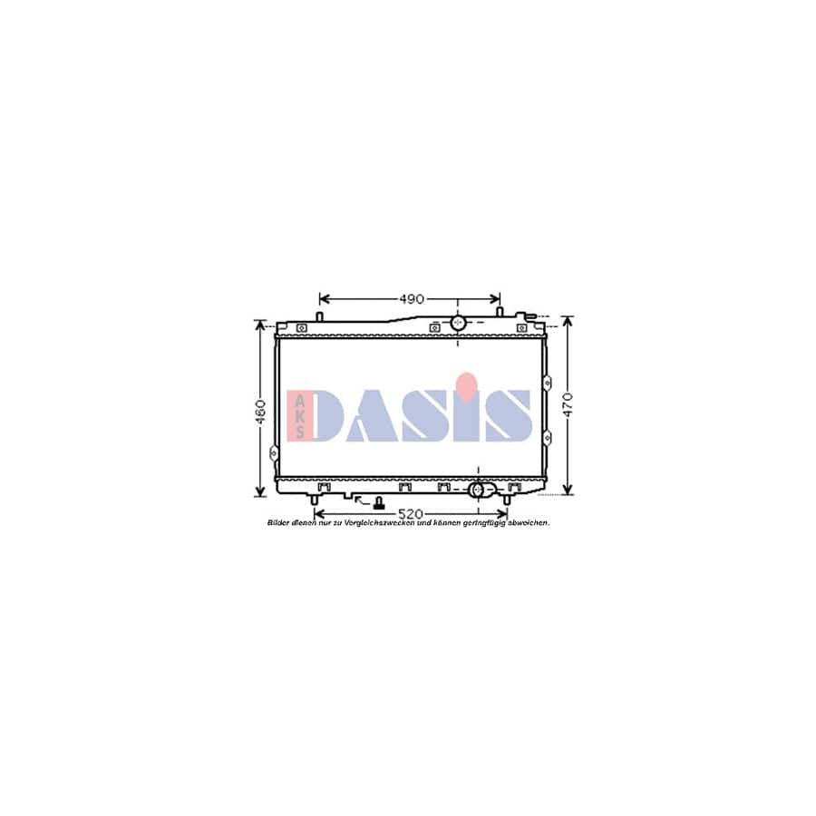 AKS Dasis 510086N Engine Radiator for KIA Cerato