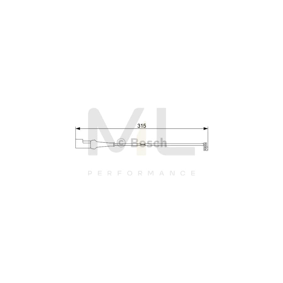 BOSCH 1 987 473 549 Brake pad wear sensor | ML Performance Car Parts